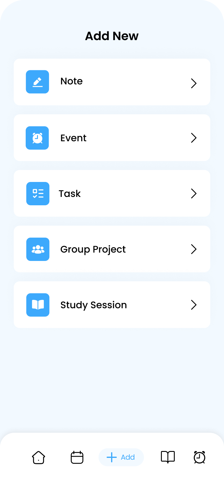Masaqee App Add Task Screen