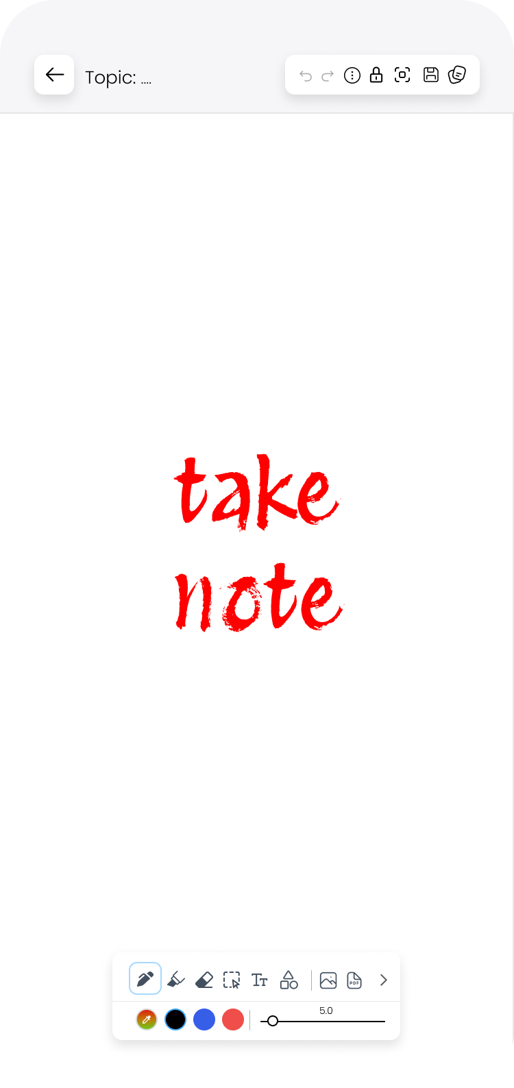 Masaqee App Add Note Screen